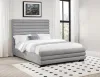 Coaster Fine Furniture 300719Q Patricia - Boucle Upholstered Queen Bed - Gray