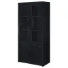 Coaster Fine Furniture 950432 Riva - 4-Door Tall Accent Display Cabinet LED Lighting - Black
