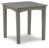 Ashley Furniture P802-702 Visola - Square End Table - Gray