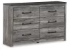 Ashley Furniture B1290-31 Bronyan - Six Drawer Dresser - Dark Gray