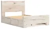 Ashley Furniture B2310B42 Ashley Furniture B2310B42 Lawroy - Full Panel Bed With 2 Under Bed Storage Units - Light Natural