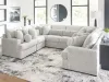 Ashley Furniture PC59106S6 Ashley Furniture PC59106S6 Cuddle Plush - 8-Piece Sectional - Arctic