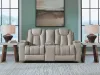 Ashley Furniture PC8330543 Elevate Edges - Glide Reclining Loveseat With Console - Coin