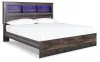 Ashley Furniture B211B53 Ashley Furniture B211B53 Drystan - King Panel Bookcase Bed - Brown / Beige