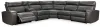 Ashley Furniture 55203S2 Ashley Furniture 55203S2 Samperstone - Zero Wall Recliners With Console 6 Pc Sectional - Gray