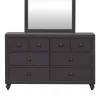 Liberty Furniture 423-BR30 Cottage View - 6 Drawer Dresser - Dark Gray