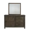 Liberty Furniture 759-YBR-TBBDM Liberty Furniture 759-YBR-TBBDM Thornwood Hills - 3 Piece Bedroom Set (Twin Bookcase Bed, Dresser & Mirror) - Rock Beaten Brown