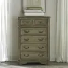 Liberty Furniture 244N-BR41 Liberty Furniture 244N-BR41 Magnolia Manor - 5 Drawer Chest - Weathered Bisque