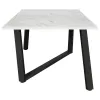 CoasterEssence 193781 Mayer - Rectangular Faux Marble Dining Table - White