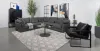 Coaster Fine Furniture 551681-SETA Sasha - 5 Piece Upholstered Modular Sectional - Barely Black