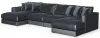 Jackson Furniture Industries 2245/75/31/76-23 Jackson Furniture Industries 2245/75/31/76-23 Remington - 4 Piece Modular Double Chaise Sectional - Slate