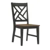 Intercon HP-CH-385W-BBP-RTA Harper - Lattice Chair - Brushed Brown / Pecan