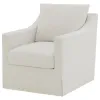 Coaster Fine Furniture 904133 Winter - Upholstered Sloped Arm Accent Swivel Chair - Beige