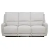 Coaster Fine Furniture 610521P Sylmar - Chenille Upholstered Power Reclining Sofa - Dove Gray