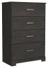 Ashley Furniture B2589-44 Belachime - Four Drawer Chest - Charcoal
