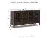 Ashley Furniture D984-60 Burkhaus - Dining Room Server - Dark Brown
