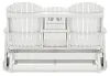 Ashley Furniture P111/835/820(2)/701 Ashley Furniture P111/835/820(2)/701 Hyland Wave - 4 Pc. - Glider Loveseat, 2 Swivel Glider Chairs, Cocktail Table - White