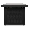 Ashley Furniture P792-773 Beachcroft - Rectangular Fire Pit Table - Black / Light Gray