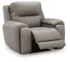 Ashley Furniture PCU1370013A Real Moments - Power Recliner With Audio Seating - Ash