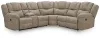Ashley Furniture PC69205S1 Ashley Furniture PC69205S1 Pearce-Pike - 3-Piece Reclining Sectional With LAF Reclining Loveseat With Console - Birch