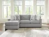 Ashley Furniture PC20804S2 UrbanCrest - 2-Piece Sectional With LAF Corner Chaise - Pewter