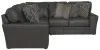 Jackson Furniture Industries 4378/42/62-28 Jackson Furniture Industries 4378/42/62-28 Denali - 2 Piece Italian Leather Match Sectional With 8 Included Accent Pillows - Steel