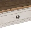 Liberty Furniture 498-OT1030 Morgan Creek - Sofa Table - Antique White / Wirebrushed Tobacco Accents