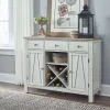 Liberty Furniture 62WH-SR4836 Liberty Furniture 62WH-SR4836 Lindsey Farm - Server - Weathered White & Sandstone