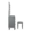 New Classic BA9698S-091 New Classic BA9698S-091 Valentino - Vanity Table Mirror (Bulbs Not Included) - Silver