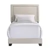 Intercon UB-BR-ZONTWN-FOG-C Intercon UB-BR-ZONTWN-FOG-C Zion - Upholstered Twin Bed - Fog