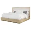 Coaster Fine Furniture 225041Q Kailani - Queen Wingback Bed - Beige Oak