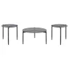 Coaster Fine Furniture 710168-S3 Rosalie - 3 Piece Round Coffee And End Table Set - Gray