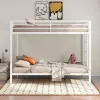 Coaster Fine Furniture 460361WHT Alevera - Metal Twin Over Twin Bunk Bed With Ladder - White