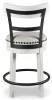 Ashley Furniture D546-524 Ashley Furniture D546-524 Valebeck - UPH Swivel Barstool  - White