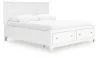Ashley Furniture B680B23 Ashley Furniture B680B23 Fortman - California King Panel Storage Bed - White