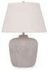 Ashley Furniture L207454 Danry - Metal Table Lamp - Distressed Cream