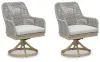 Ashley Furniture P798-602A Seton Creek - Swivel Chair With Cushion (Set of 2) - Gray
