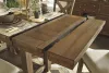 Ashley Furniture D631/32/124(6)/60 Moriville - 8 Pc. - Counter Extension Table, 6 Barstools, Server - Dark Gray