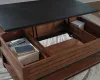 Ashley Furniture T737-9 Kallari - Lift Top Cocktail Table - Warm Brown / Black