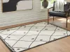 Ashley Furniture R408302 Fenriston - 5' x 8' Rug - Cream / Black