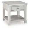 Ashley Furniture T729-2 Robbinsdale - Square End Table - Antique White