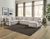 Jackson Furniture Industries 1345/62/30/76-11 Jackson Furniture Industries 1345/62/30/76-11 Harper - 3 Piece Sectional With RSF Chaise - Oyster