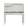 Liberty Furniture 244-HOJ-LSLD Liberty Furniture 244-HOJ-LSLD Magnolia Manor - 5 Piece Home Office Set (L Shaped Desk & Hutch) - Antique White