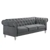 New Classic UKD13-30-GRYC Emma Crystal - Sofa - Gray