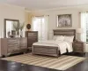 CoasterEveryday 204191KE Kauffman - Wood Eastern King Panel Bed - Washed Taupe