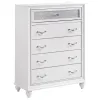 CoasterEveryday 205895 Barzini - 5-Drawer Bedroom Chest - White
