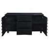 CoasterEssence 102065 Stanton - 3-Drawer Sideboard Buffet Storage Cabinet - Black