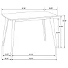 CoasterEveryday 103061 Kersey - Rectangular Wood Dining Table - Chestnut
