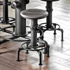 Furniture of America CM3367PC-2PK Foskey - Counter Height Chair (Set of 2) - Antique Black / Natural Tone