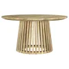Coaster Fine Furniture 710608-S2 Touhy - 2 Piece Round Coffee And End Table Set - Natural Mango